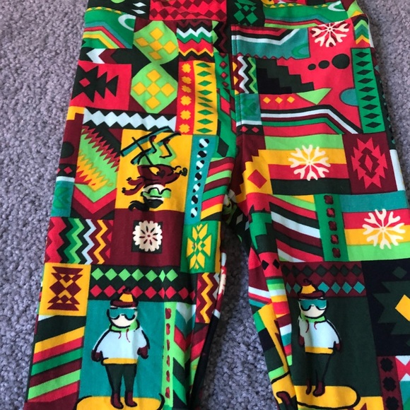 LuLaRoe Kids Christmas Leggings - Picture 1 of 2
